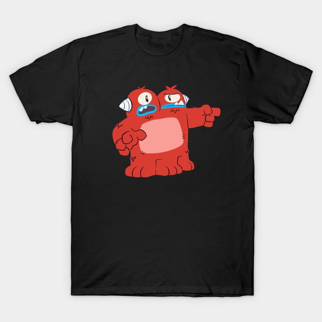 Two Headed T-Shirt by Delighted Ghost Studio